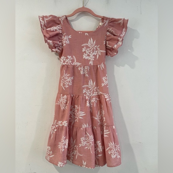 chiccos girl dress Other - Chiccos Pink Floral tropical mauve  girl Dress
